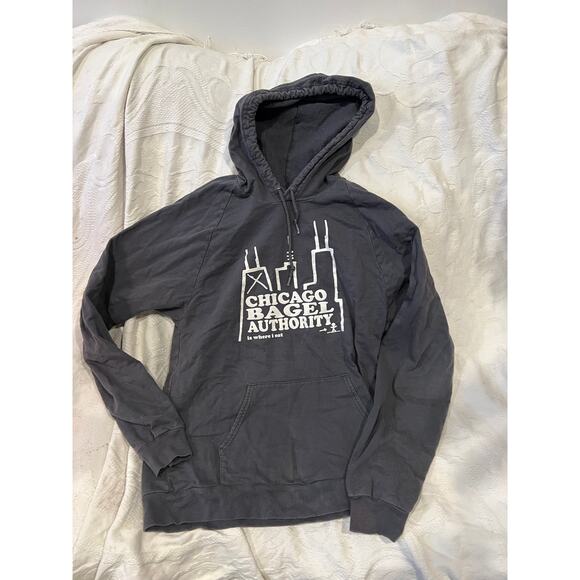 Chicago Bagel Authority Dark Gray Hoodie - Picture 1 of 3